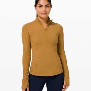 NWT Lululemon Run Briskly Half Zip Size 10 Spiced Bronze